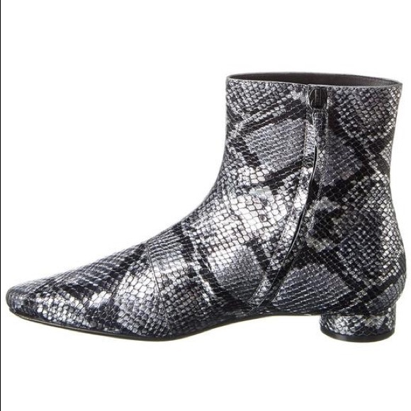 Balenciaga Oval Leather Python Booties - Picture 2 of 9
